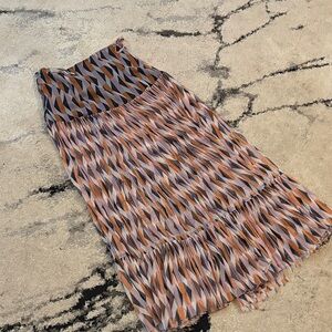 Geometric Patterned sheer Women's Skirt